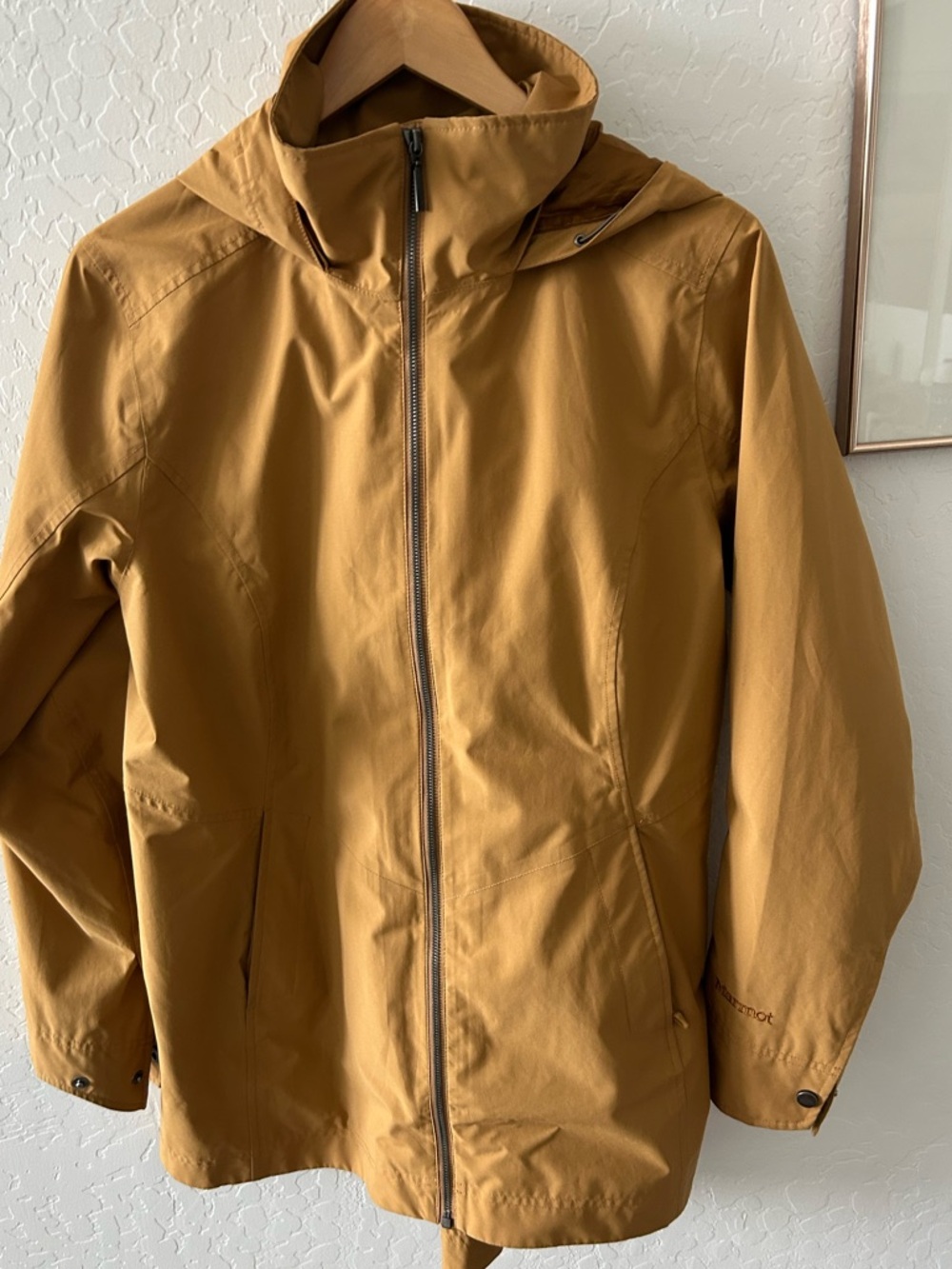 Marmot Lea Mustard Hooded Jacket L